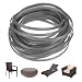 M METERXITY 1Pack Wicker Repair Kit 5mm x 33ft10m Plastic Flat Rattan Replacement Supplies for Patio Furniture RepairBasket MakingChair Weaving Synthetic Woven Rattan Light Gray - Image 2