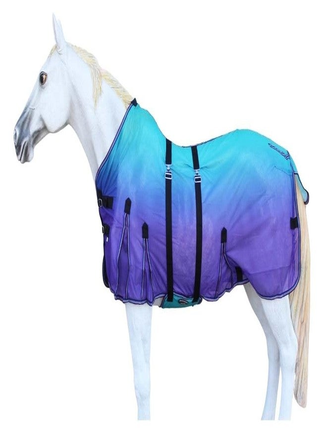 تشالنجر غطاء شبكي خفيف الوزن وجيد التهوية للخيول، مقاس 66 بوصة، مناسب لفصلي الصيف والربيع، رقم الموديل 73440 - Image 1