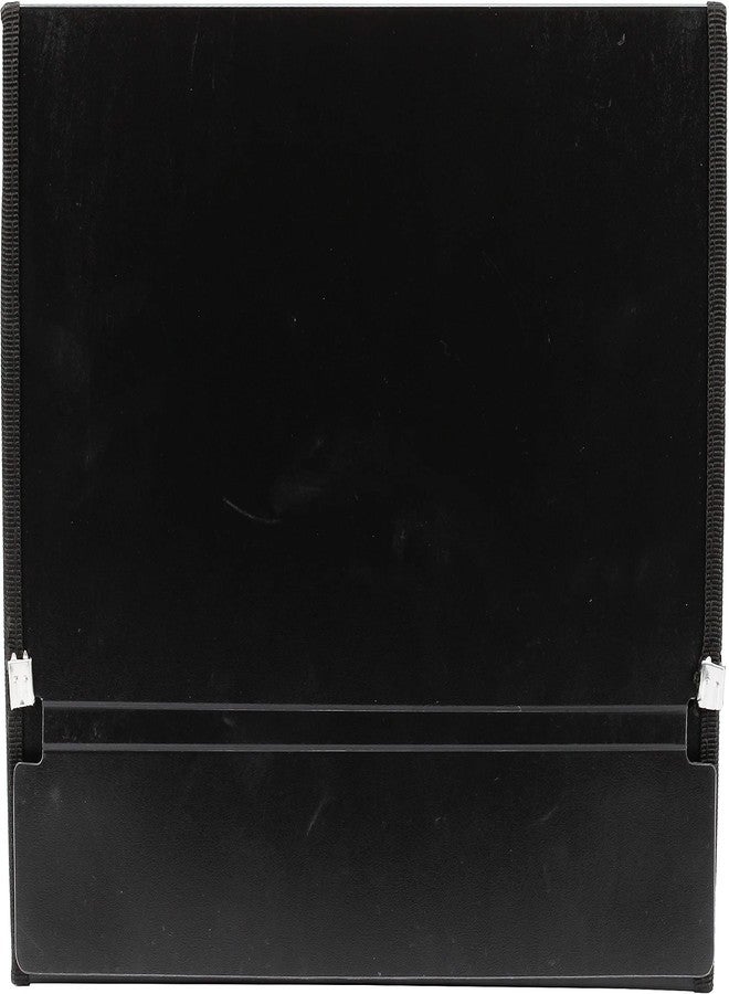 WORLDONE Wolrdone Horizontal Easel Display Book Folder for Document, 1.2mm Virgin PP Material with 20 Bound Flip-N-Tell Plastic Binder Sleeves, Ultra Clear Inner, Project Folder, Size A4, Black, Set of 1 - Image 5