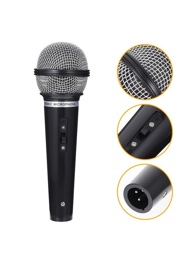 Toyvian Fake Microphone Prop Pretend Microphone Toy Plastic Microphone For Kids Toddler Girls Toys For Teen Girl Gifts (Black) - Image 5