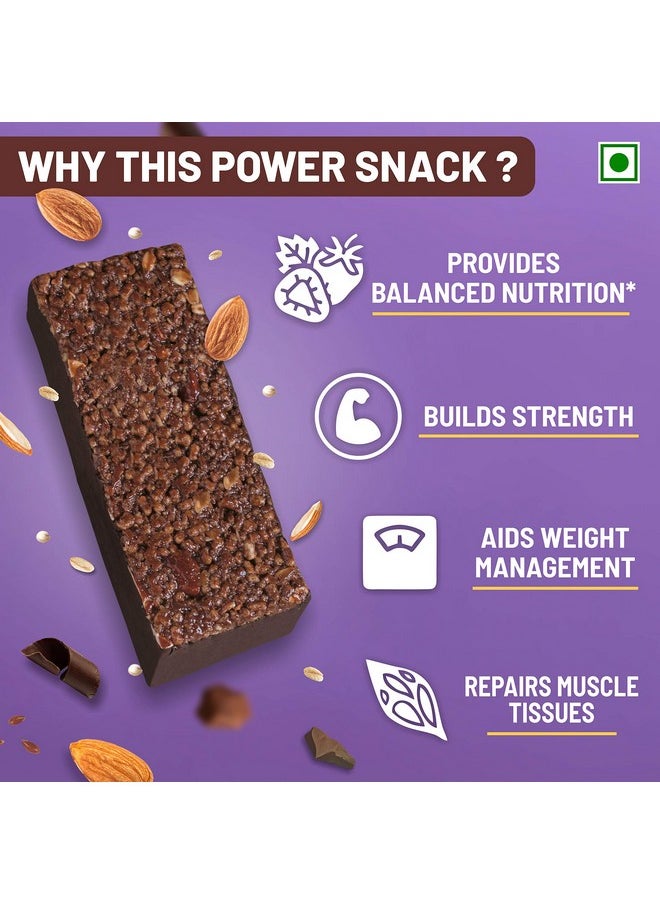 RiteBite Max Protein Ultimate Choco Almond 30G Protein Bars [Pack Of 6] Protein Blend, Fiber, Vitamins & Minerals, No Preservatives, 100% Veg, No Added Sugar, For Energy, Fitness & Immunity - 600G  - Image 4