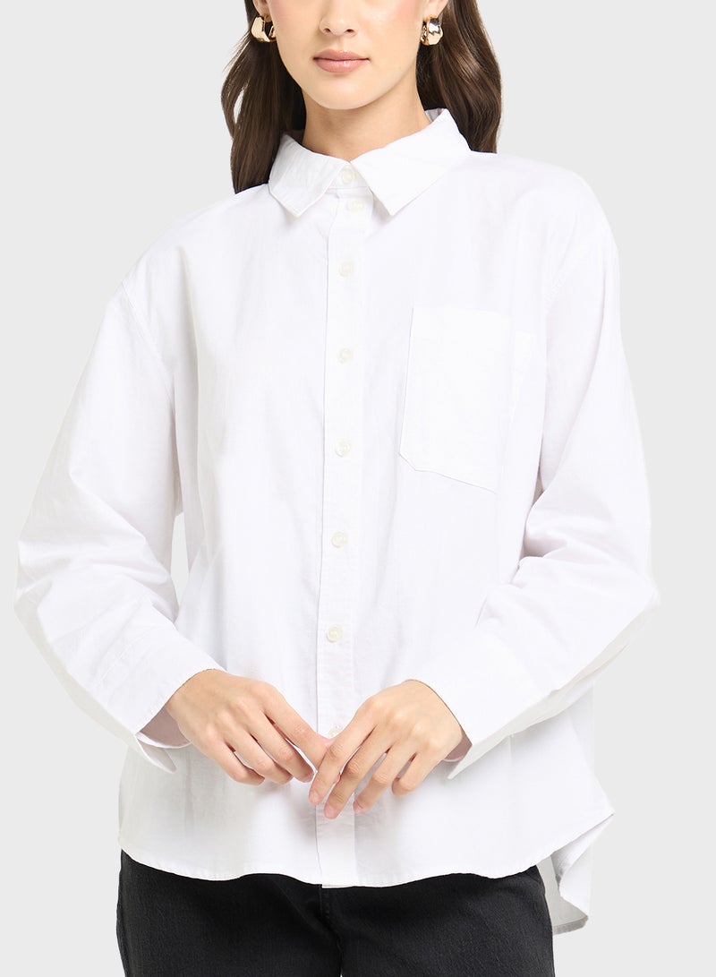 VERO MODA Oxford Long Sleeve Shirt  - Image 3