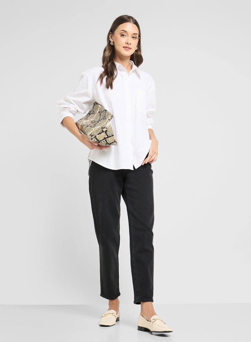 VERO MODA Oxford Long Sleeve Shirt  - Image 4