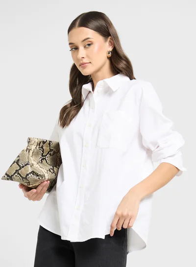 VERO MODA Essential Oxford Fit Button Down Shirt