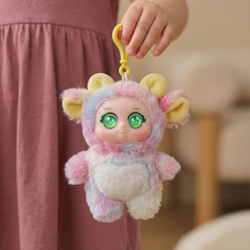 Mirada Sheepiboo Vinyl Face Doll Toy | Soft Cuddly Doll with Adorable Expression for Girls & Kids | Cute Playtime Companion - 15cm - Image 5