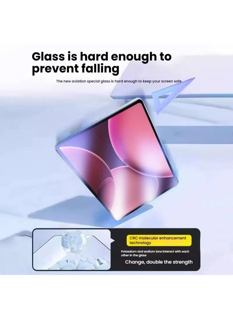 عام قطعتان متوافقتان مع أوبو باد 4 برو 2025 (13.2 بوصة) - زجاج مقوى مقاوم للخدوش عالي الوضوح مضاد للسقوط - Image 4