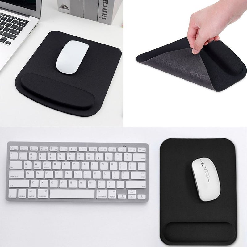 Wrist Support Mouse Pad Pink Floral Pattern A To Z Letter Computer Game Mousepad EVA Ergonomic Wrist Rest Comfortable Mouse Mat For Laptop Tablet - Image 4