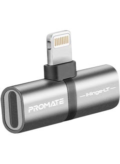 Lightning Splitter Adapter Premium 2 In 1 Lightning To Headphone Audio And Sync Charging Jack Connector High Quality Audio Output And 2A Pass Through Charging For Iphone Ipad Ihinge Lt Gray