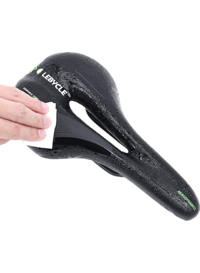LeBycle Mountain Bike Saddle, Road Bike Seat, Exercise Bike Saddle, Comfortable Ultra-Soft Seat Cover, Hollow Breathable Pu Waterproof Wear-Resistant Universal Cycling Accessories And Equipment Set - Image 1