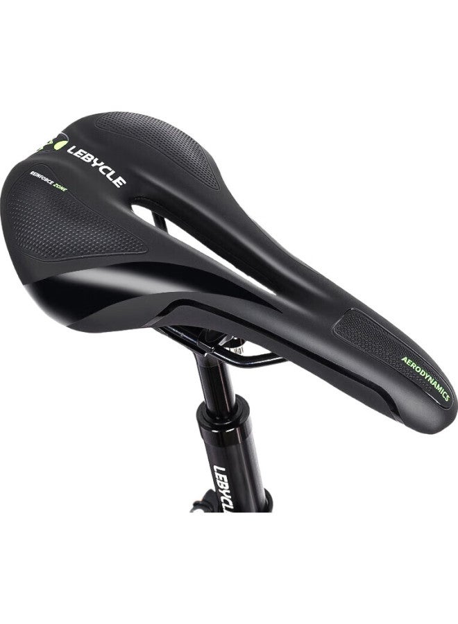 LeBycle Mountain Bike Saddle, Road Bike Seat, Exercise Bike Saddle, Comfortable Ultra-Soft Seat Cover, Hollow Breathable Pu Waterproof Wear-Resistant Universal Cycling Accessories And Equipment Set - Image 3