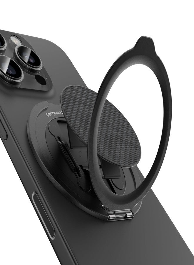 BENKS ArmorPop Magnetic Phone Grip & Stand for MagSafe, 360° Rotation Adjustable Phone Ring Holder for iPhone 17/16/15/14/13/12 Series, Durable Kevlar Design - Image 1