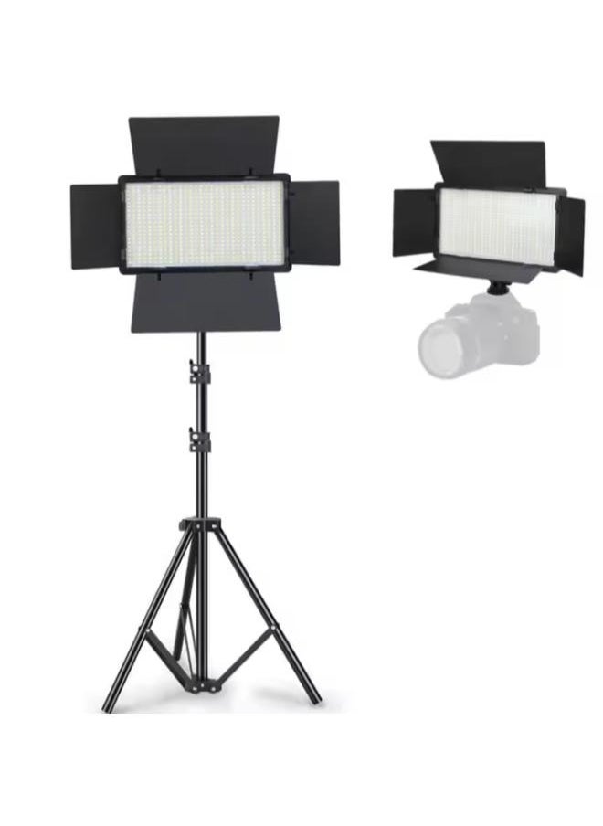التنفيذية ذ.م.م LED Pro 800 لون التصوير الفوتوغرافي ملء الضوء البث المباشر في الهواء الطلق مع بطارية ملء ضوء الفيديو عدة، 3200K-6500K كاميرا فيديو الضوء، قابلة للشحن ومؤتمر الفيديو المباشر بالطاقة المكونات  - Image 1