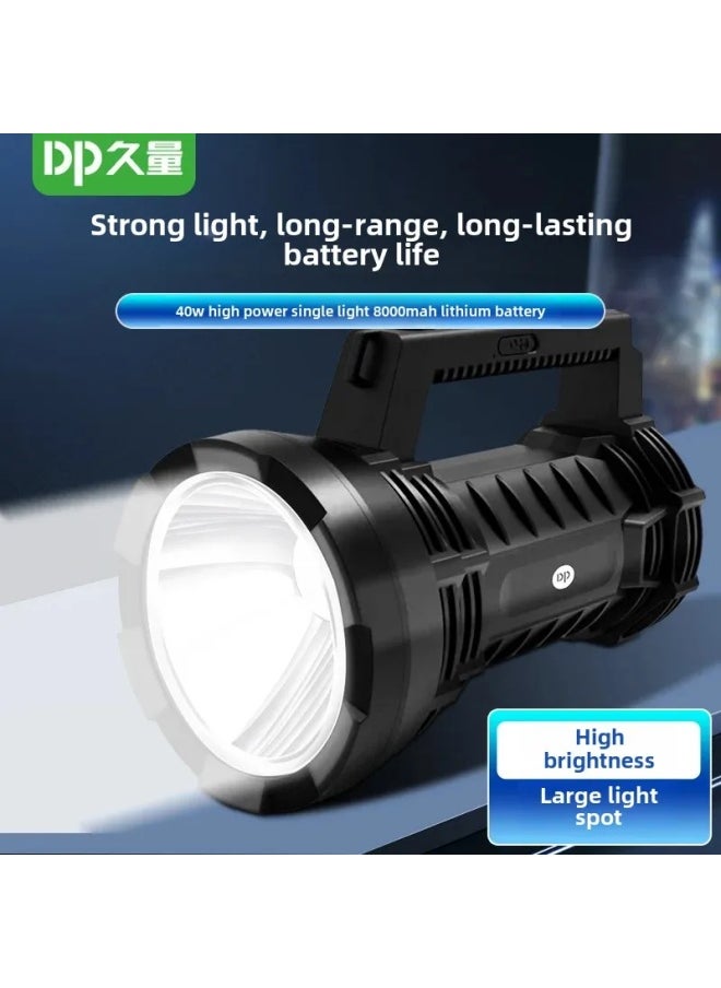 Generic High-Brightness LED Flashlight Super Bright Portable Torch For Home Outdoor Camping Search And Rescue Emergency Lighting-Color:7310 English Packaging European Gauge Plug (300 M Long-range 6-12 Hours Lighting)  - Image 2