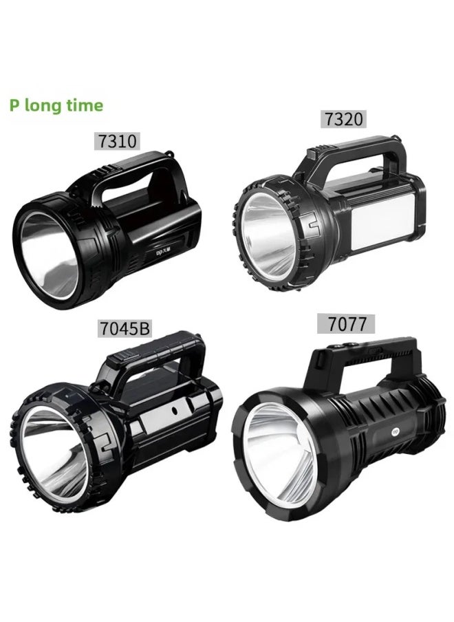 Generic High-Brightness LED Flashlight Super Bright Portable Torch For Home Outdoor Camping Search And Rescue Emergency Lighting-Color:7310 English Packaging European Gauge Plug (300 M Long-range 6-12 Hours Lighting)  - Image 3