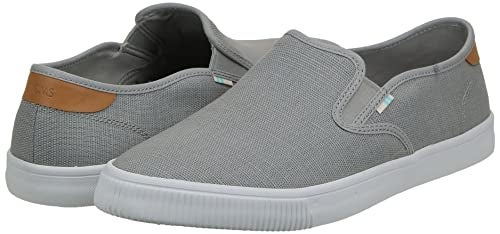 TOMS Men's Baja Slip-On Sneaker Drizzle Grey Heritage Canvas 8 M - Image 2