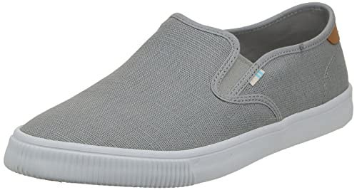 TOMS Men's Baja Slip-On Sneaker Drizzle Grey Heritage Canvas 8 M - Image 1
