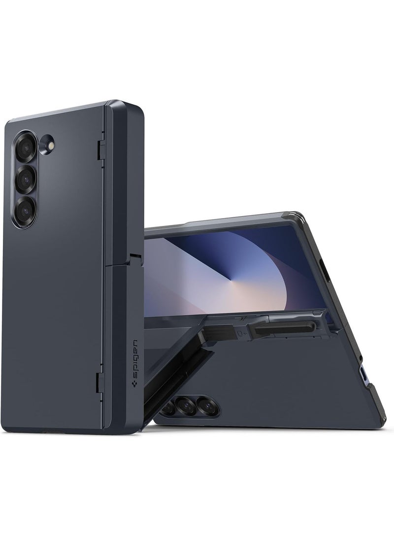 Spigen Tough Armor Pro P for Samsung Galaxy Z Fold 6 Case Cover with S Pen Holder (S-Pen Not Included) - Metal Slate - Image 1
