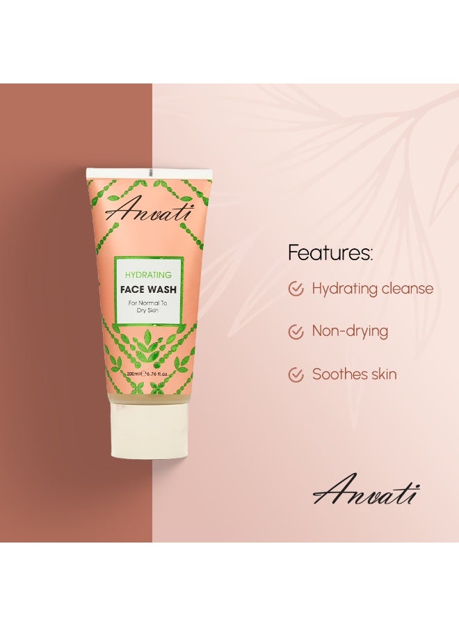 Anvati Hydrating Face Wash for Normal and Dry Skin – Gentle Cleanser for All Skin Types - Moisturizing Face Wash with Vitamin E and Goat Milk - 200ml - Image 5