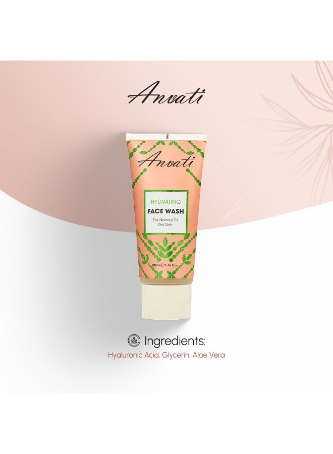 Anvati Hydrating Face Wash for Normal and Dry Skin – Gentle Cleanser for All Skin Types - Moisturizing Face Wash with Vitamin E and Goat Milk - 200ml - Image 3