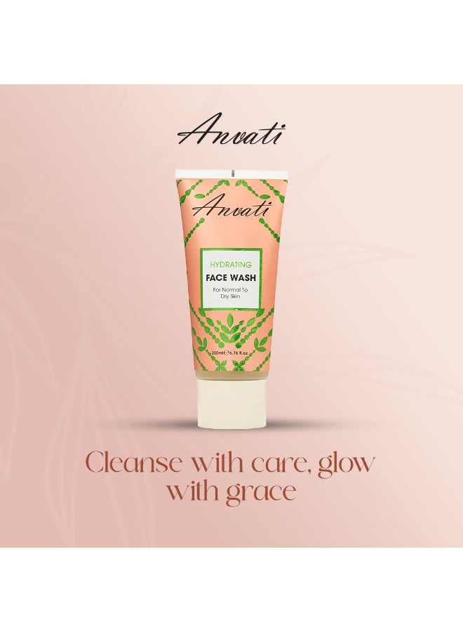 Anvati Hydrating Face Wash for Normal and Dry Skin – Gentle Cleanser for All Skin Types - Moisturizing Face Wash with Vitamin E and Goat Milk - 200ml - Image 4