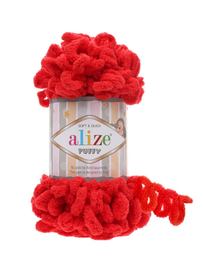 ALIZE Puffy Micropolyester Hand Knitting Yarn 100 Gram 9 Metre