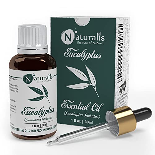 Naturalis Eucalyptus Oil – Pure Eucalyptus Essential Oil for Aromatherapy, Skin & Hair Care, Massage, Steam Inhalation, and Diffuser – Therapeutic Grade - 30ml - Image 1
