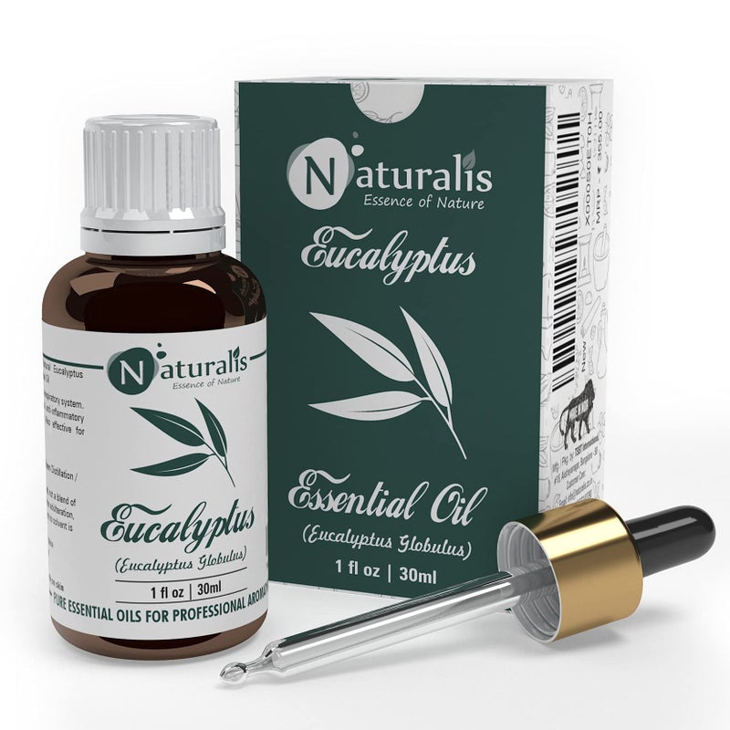 Naturalis Eucalyptus Oil – Pure Eucalyptus Essential Oil for Aromatherapy, Skin & Hair Care, Massage, Steam Inhalation, and Diffuser – Therapeutic Grade - 30ml - Image 2