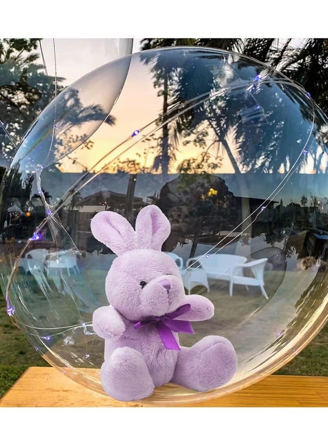 اتش واي 12 قطعة بالونات بوبو ، بالون بوبو فقاعة شفافة للحشو ، بالونات براتي بوبو بالونات نظيفة لعيد الحب زينة حفلة عيد ميلاد الزفاف (26 بوصة) - Image 5