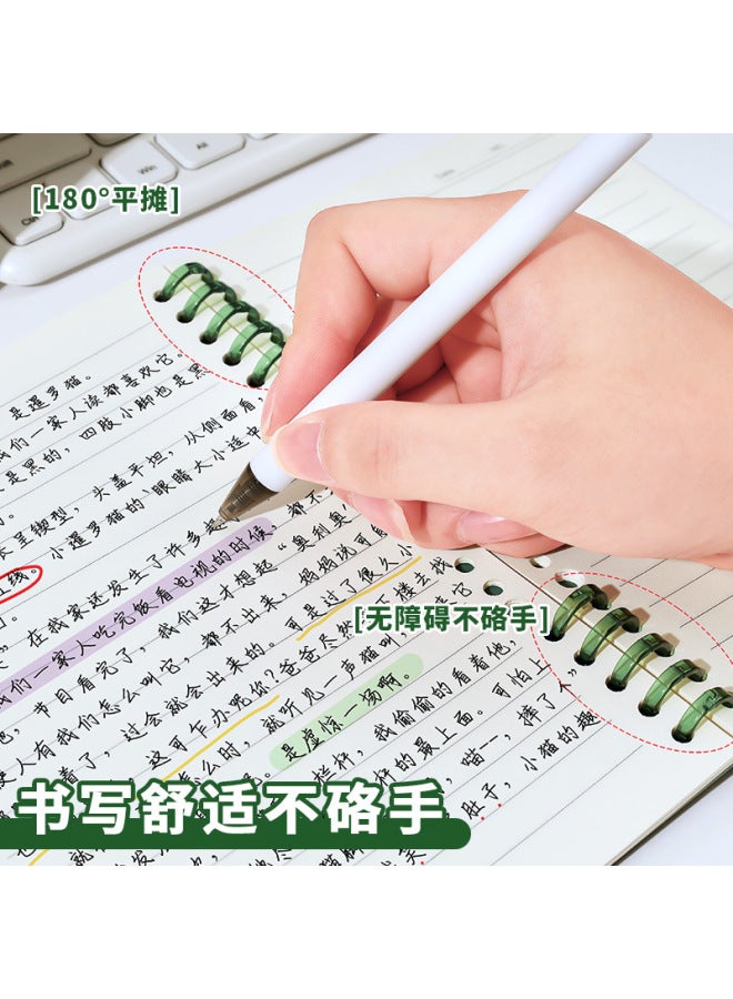 HELPS Creative A5 Non-hand-held Loose-leaf Notebook For Students 60 Sheets Detachable Coil Notebook Thickeneded Horizontal Line Notebook - Image 2