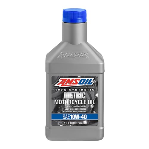 AMSOIL Sae 10W-40 Synthetic Metric Motorcycle Oil - Image 1