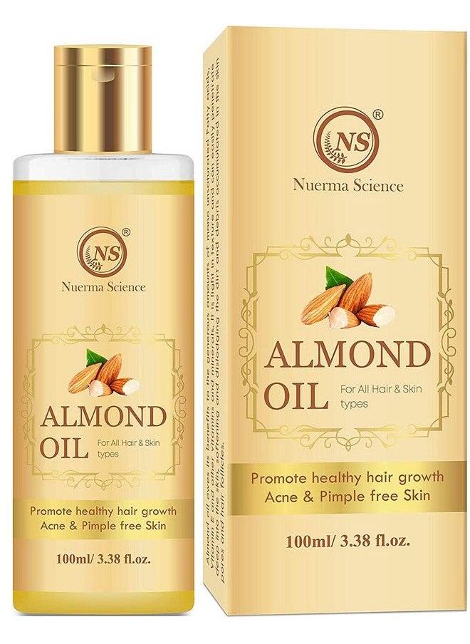 Nuerma Science Pure Almond Oil (Badam Ka Tail) For Hair Oil (100Ml)  - Image 1