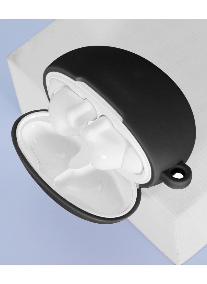 Youque Silicone Case for Huawei Freebuds 6i Protective Earphone Cover With Hook Black  - Image 4