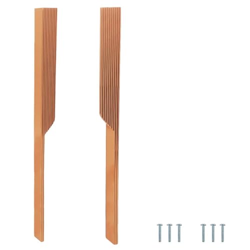 VOLO Cabinet Handle – Multi-Use Pull Handle for Wardrobes, Drawers, Sliding Closets, and Doors in Kitchen, Office, Bedroom (SAC-59) (1 Pair Left & Right) (Rose Gold, 600MM (24 Inch)) - Image 1