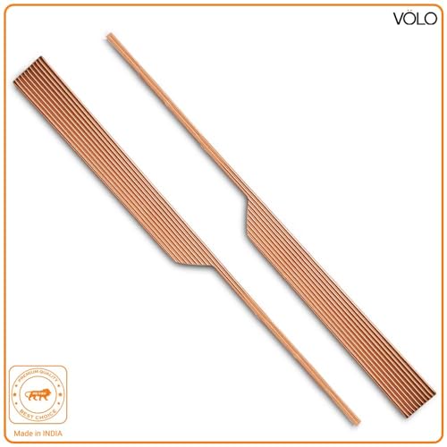 VOLO Cabinet Handle – Multi-Use Pull Handle for Wardrobes, Drawers, Sliding Closets, and Doors in Kitchen, Office, Bedroom (SAC-59) (1 Pair Left & Right) (Rose Gold, 600MM (24 Inch)) - Image 3