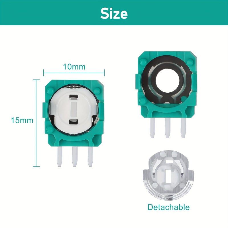 10 Yellow 10K Ohm Replacement Trimmer Potentiometer Sensors For Xbox One PS3 PS4 And Switch Pro Controllers Analog Joystick Thumb Stick Repair Components 10pcs - Image 2