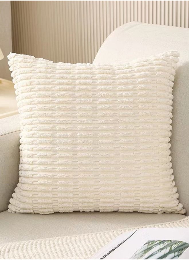 Kutis 4-Piece Decorative Cushion Cover Pillow Cases Corduroy Multicolour 45 x 45 Centimeter  - Image 2