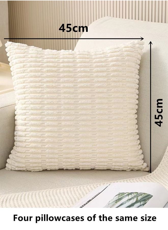 4-Piece Decorative Cushion Cover Pillow Cases Corduroy Multicolour 45 x 45 Centimeter - pzsku/ZA321817E281746C69821Z/45/_/1693825400/17429c41-2e12-4ebf-9379-b60ac8464a91