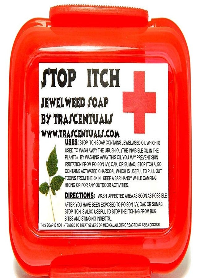 TRASCENTUALS Stop Itch Poison Ivy Soap With Jewelweed Removes Urushiol From Poison Ivy Oak and Sumac Helps With Insect Bites and Stings - Image 2