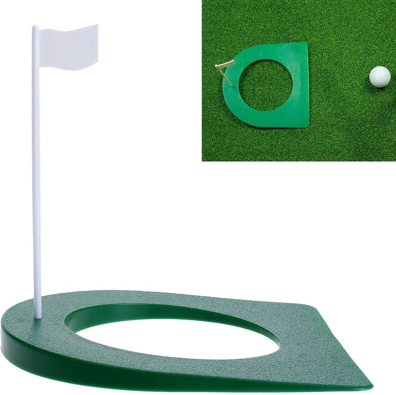 MUXSAM Golf Putting Cup with Flag, All-Direction Putt Cups, Indoor Little Putt Training Hole for Golfer Kids Game Men Women Outdoor Home Office Backyard Practice - Image 2