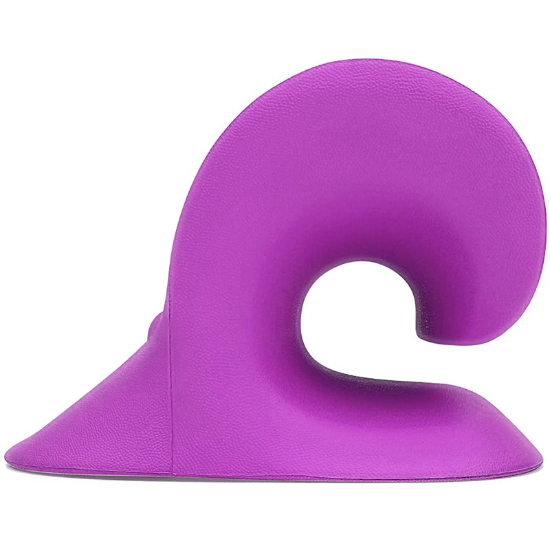 RESTCLOUD Neck and Shoulder Relaxer, Cervical Traction Device for TMJ Pain Relief and Cervical Spine Alignment, Chiropractic Pillow, Neck Stretcher (Purple) - Image 4