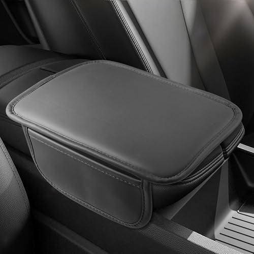 SCUARI Center Console CoverArm Rest Cover for CarCar Accessories Car Center Console CoverCenter Console Cover with Storage BagCar Interior Accessories for Most Vehicles SUV Gray - Image 1