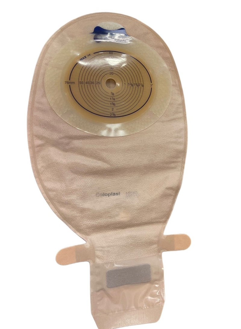 كولوبلاست 30 قطعة أكياس مع قاعدة كولستومي 15570 قطعة واحدة مفتوحة شفافة مقاس Coloplast One - Image 2