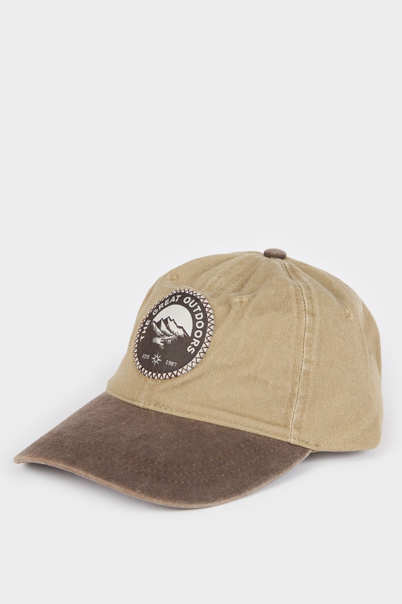DeFacto Brown Man Man Cotton Hat Casual - Image 1