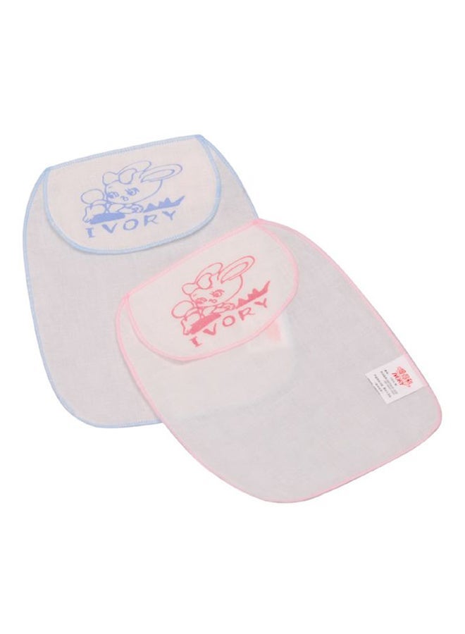 2-Piece Bunny Printed Cotton Gauze towel