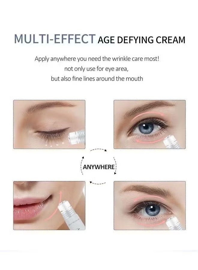 AuQuest Peptide Anti Aging Eye Serum 20ml, Anti-Aging and Remove Wrinkles Eye Serum, with Three 360° Massage Ball, Eye Cream with Anti Allergy Applicatorhead, Firming Lifting Eye Essence, Eye Care - Image 4