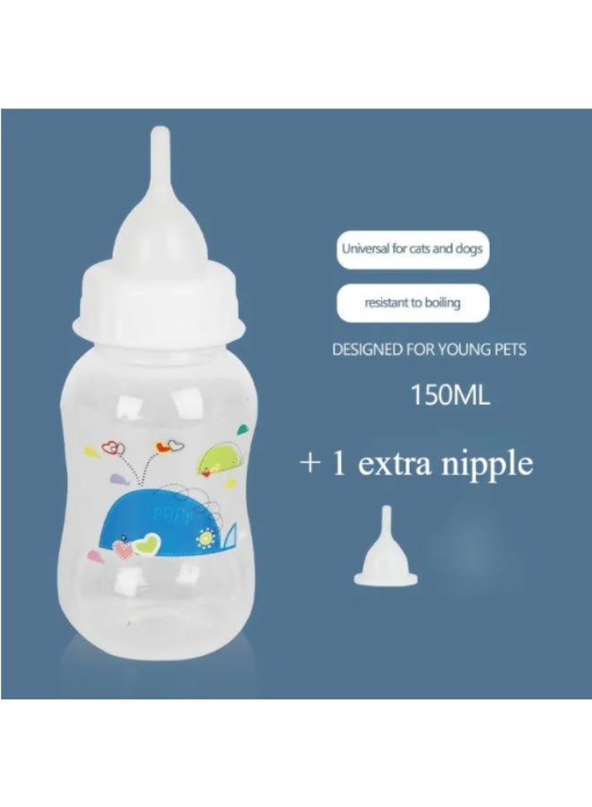 Puppy Kitten / Pet Feeding Bottle Kit Clear 150ml - Image 3