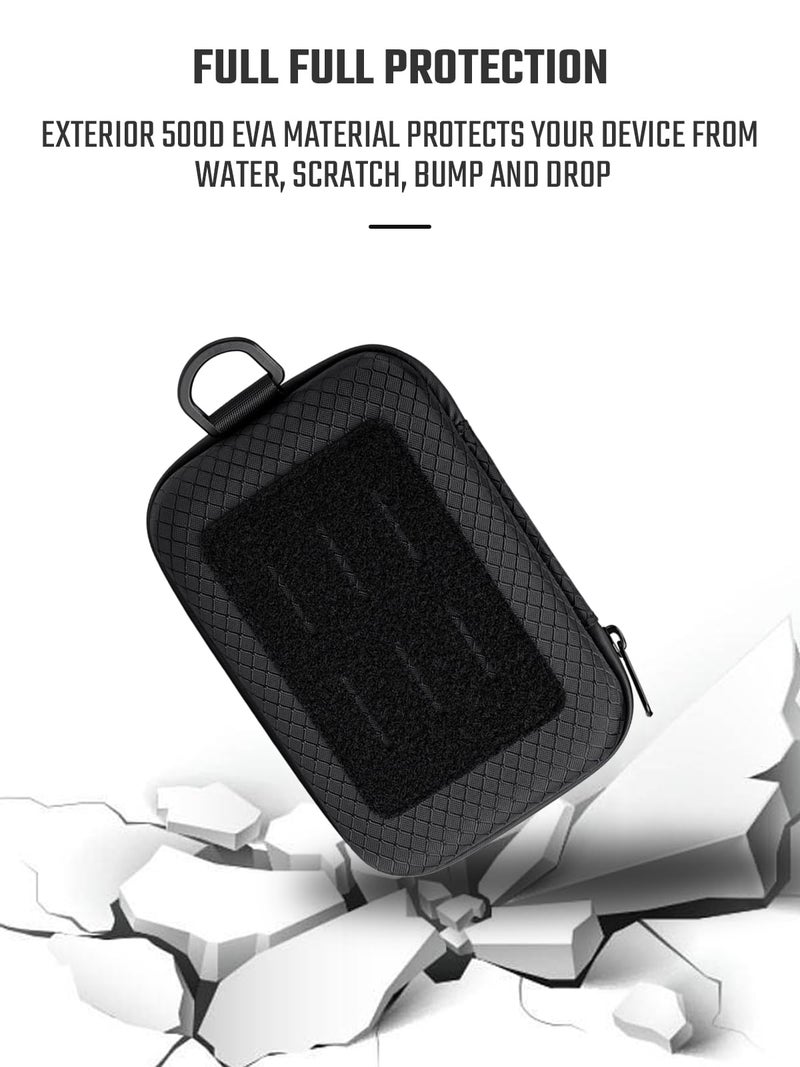TACTICAL_GEEK EXT13 Hard Shell EDC Tool Organizer Case, Travel Tech Organizer Case Bag for Electronics Accessories, Portable Accessories Pouch Bag for Charger Cord/Power Bank/Earphone Flash Drive - Image 2