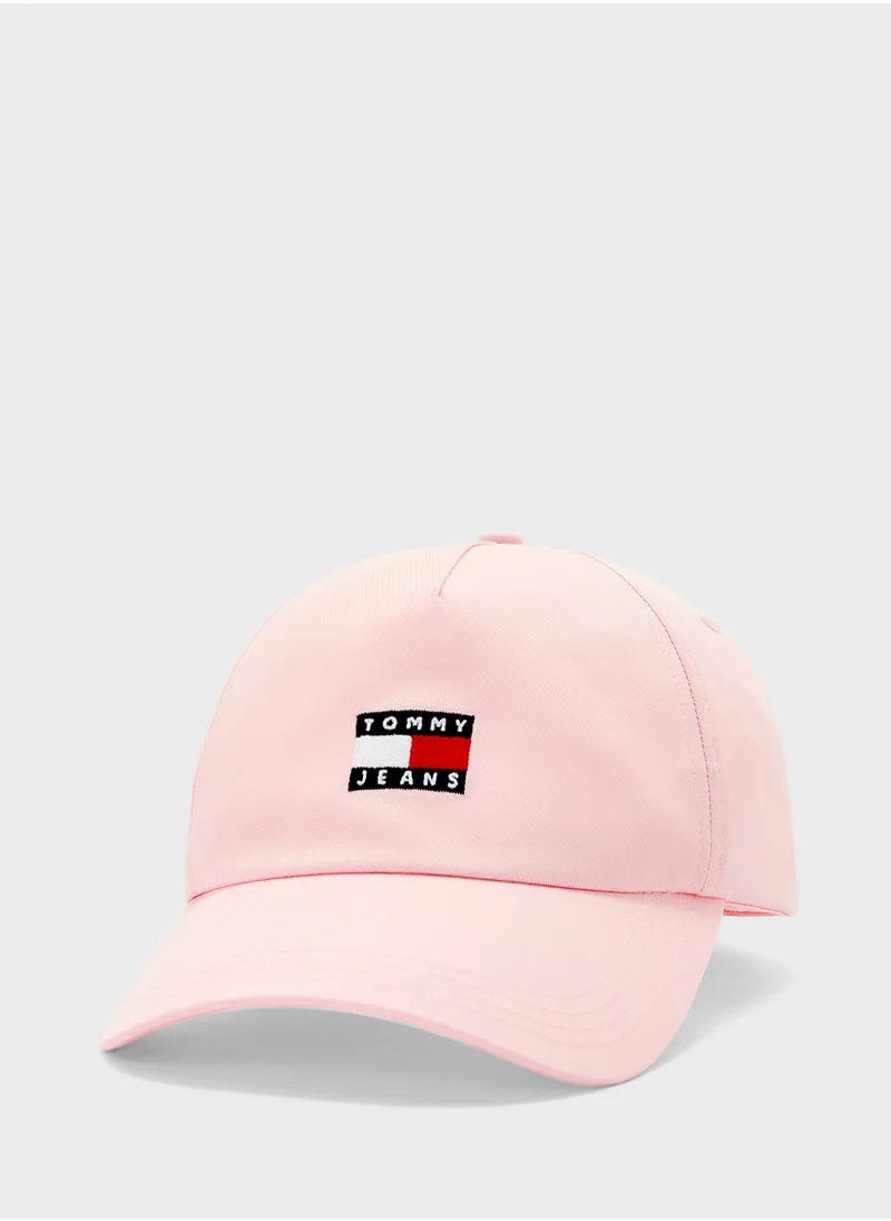 TOMMY JEANS Logo Detailed Curved Peak Caps