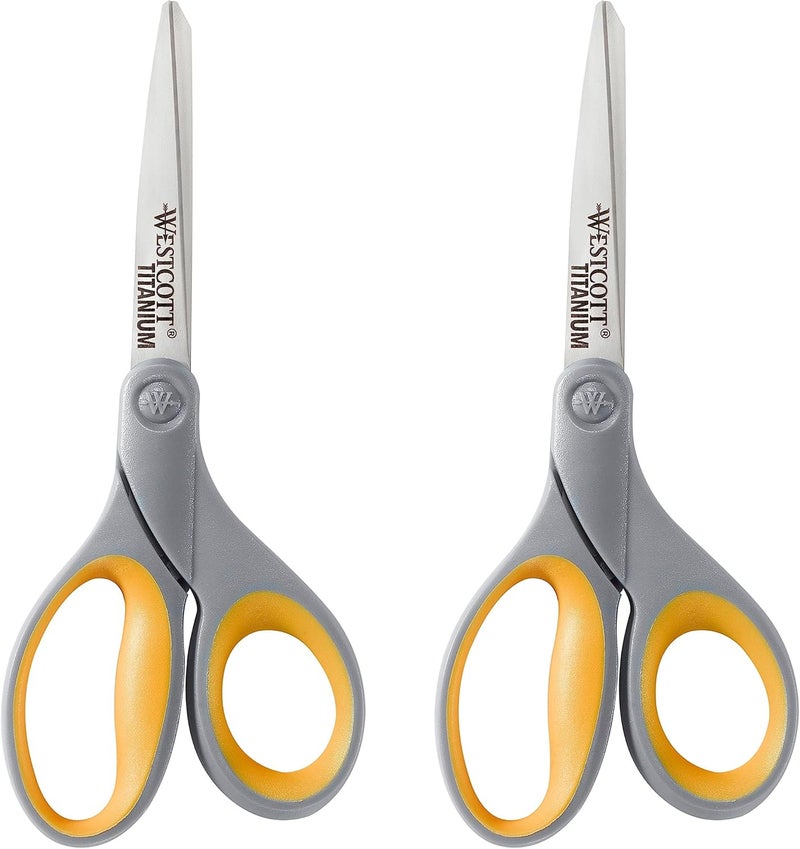 Westcott 2 Titanium Bonded Scissors and 2 Ceramic Utility Cutters, 4-Pack - Image 3