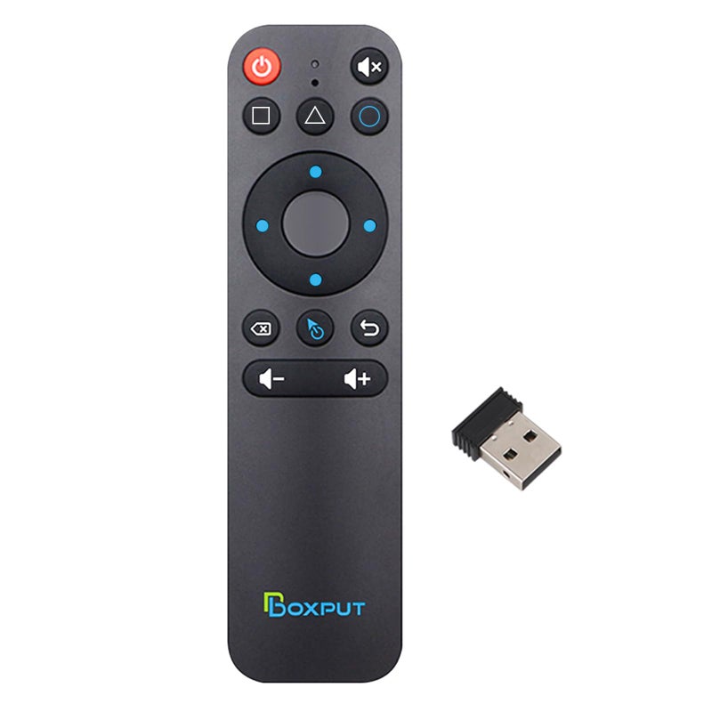BOXPUT BPR1S Plus Air Mouse Remote 2026 New BT & 2.4G RF Replacement Remote with USB Receiver and Voice Control Supports 6-Axis Gyro IR Learning for Android TV Box TV Stick Smart Set Top Box - Image 1
